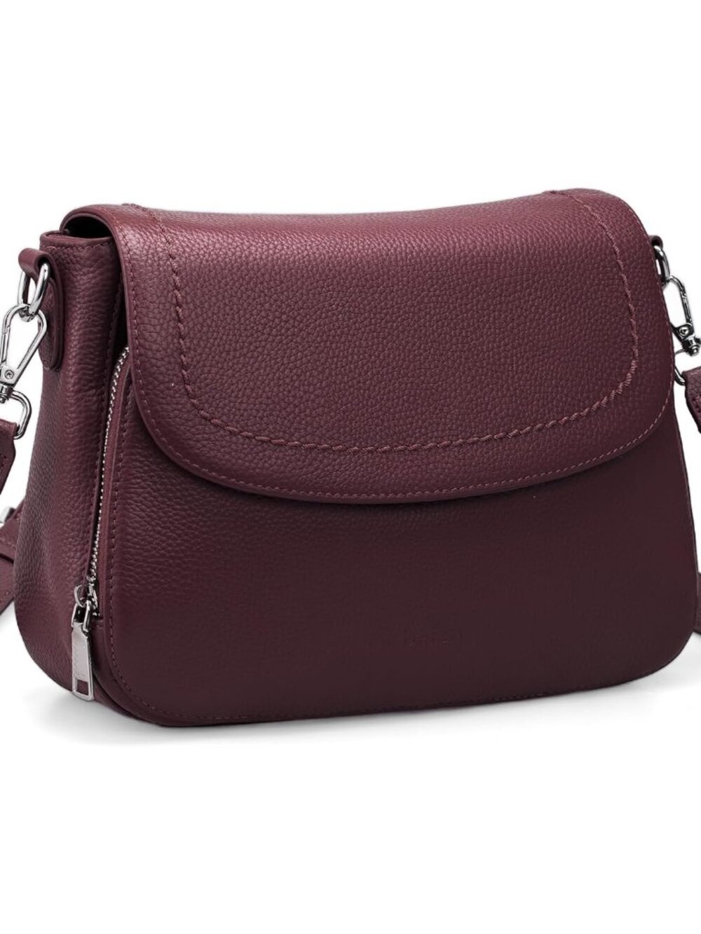 Genuine Leather Medium Crossbody Bags for Women Saddle Bag Purse